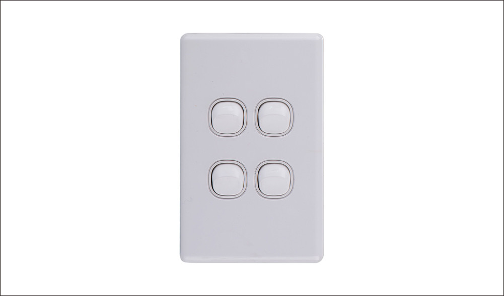 Four Gang Two Way Switch 16Amp Vertical